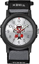 Timex Tribute Unisex Collegiate Recruit 38mm Watch - Texas Tech Red Raiders Black Fabric Strap