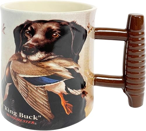 Miniatura 17 de Rivers Edge Products Taza de café de cerámica 3D con asa, 15 onzas, tazas de espresso y tazas de café de cerámica, perfecta para café, expreso, café