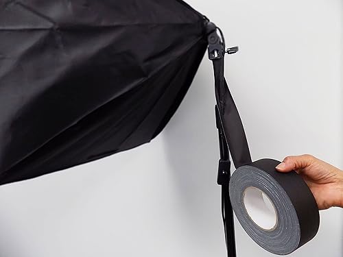 Miniatura 2 de WOD GTMC12 - Cinta adhesiva de grado profesional, color gris, 2 pulgadas x 50 yardas. Sin residuos pegajosos, asegura cables, no reflectante y fácil