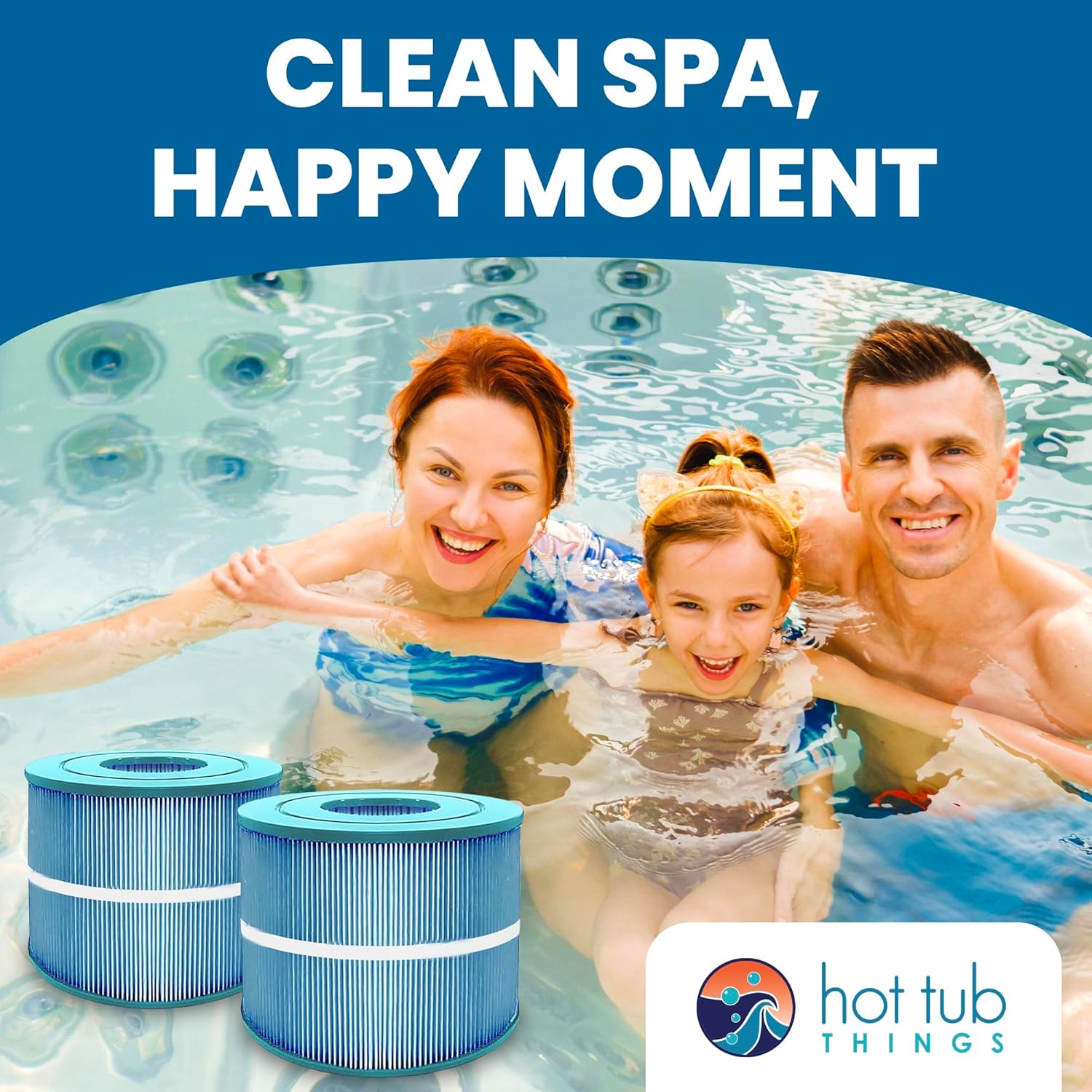 Spa Filter Cartridges – Compatible with Bullfrog 10-00282, Pleatco PBF40, Filbur FC-9900, PVT50W – Hot Tub Filters for Swim and Inflatable Spas, Jacuzzi, SaluSpa, 30 Coreless - 2-Pack - Image 7