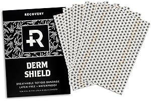 DermShield Tattoo Aftercare Bandage: Transparent, Waterproof Adhesive Bandages