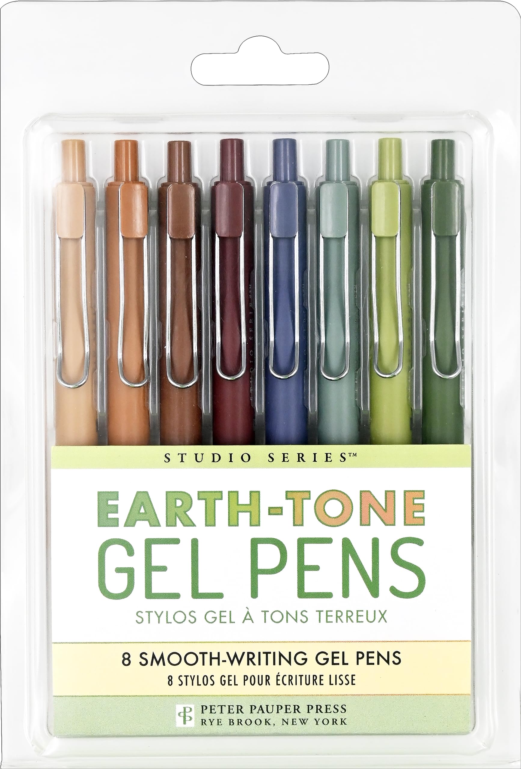 Earth-Tone Gel Pens - 8 Smooth Writing Pens