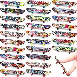 50 Pcs Mini Finger Skateboards,Fingerboards Toy Set,Mini Skateboards Finger Surfboards for Kids Classroom Exchange Gift Birthday Goodie Bag Stuffers
