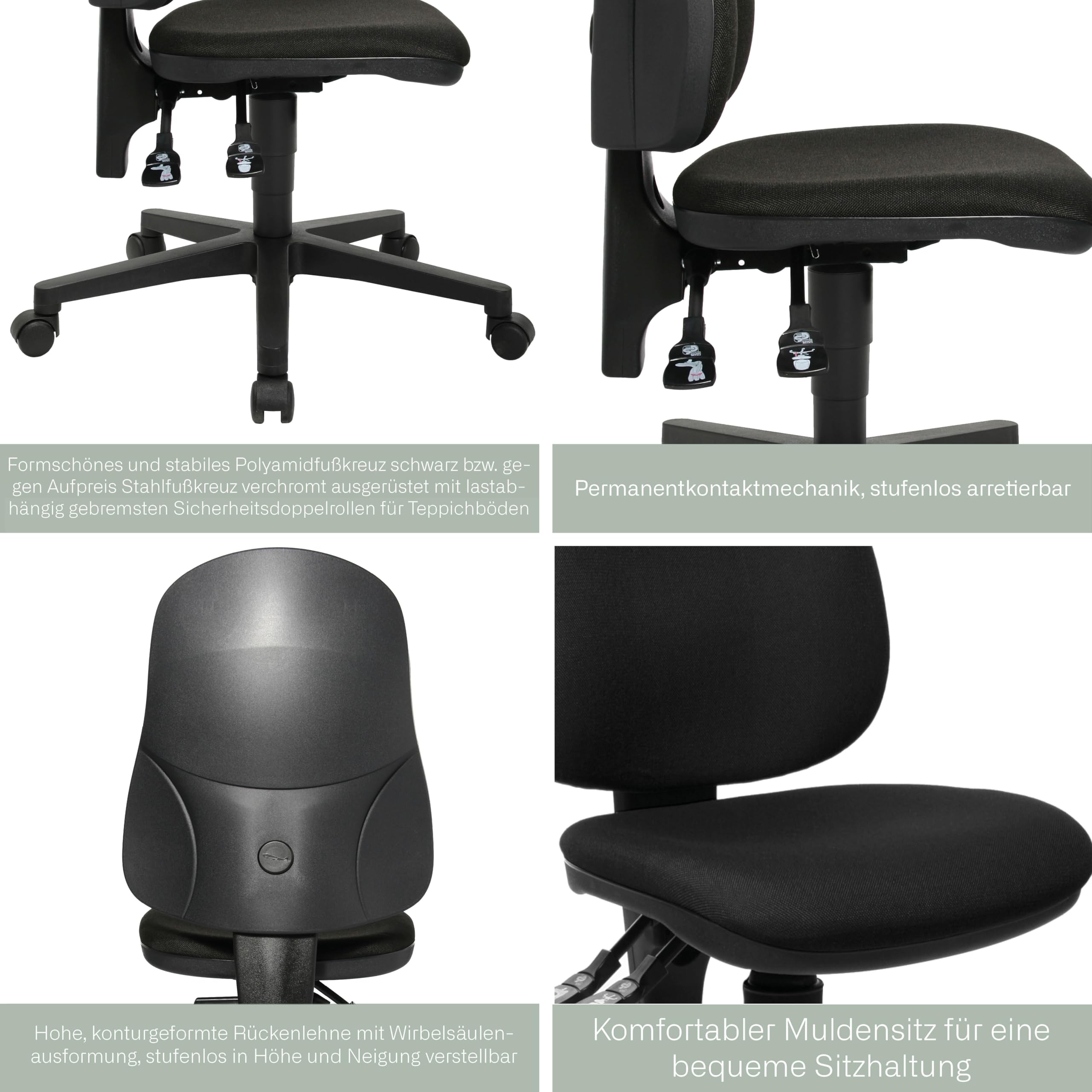 Topstar Point 60" Schwarz/ANTHR.
