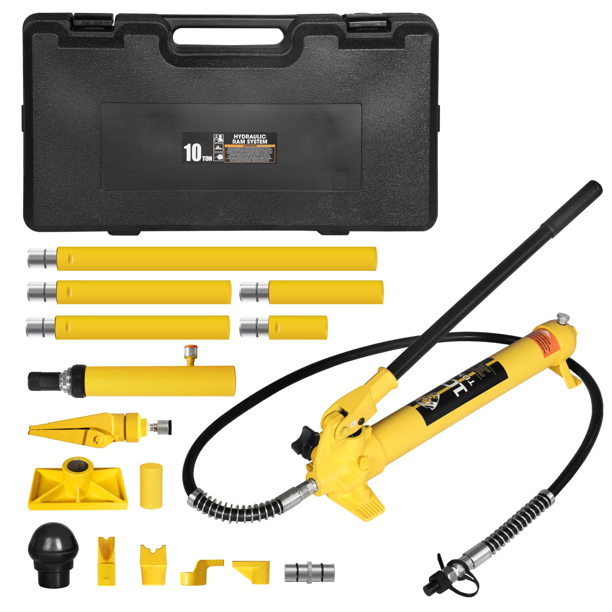 Amazon.com: YELLOW JACKET 10 ton Porta Power Kit Hydraulic
