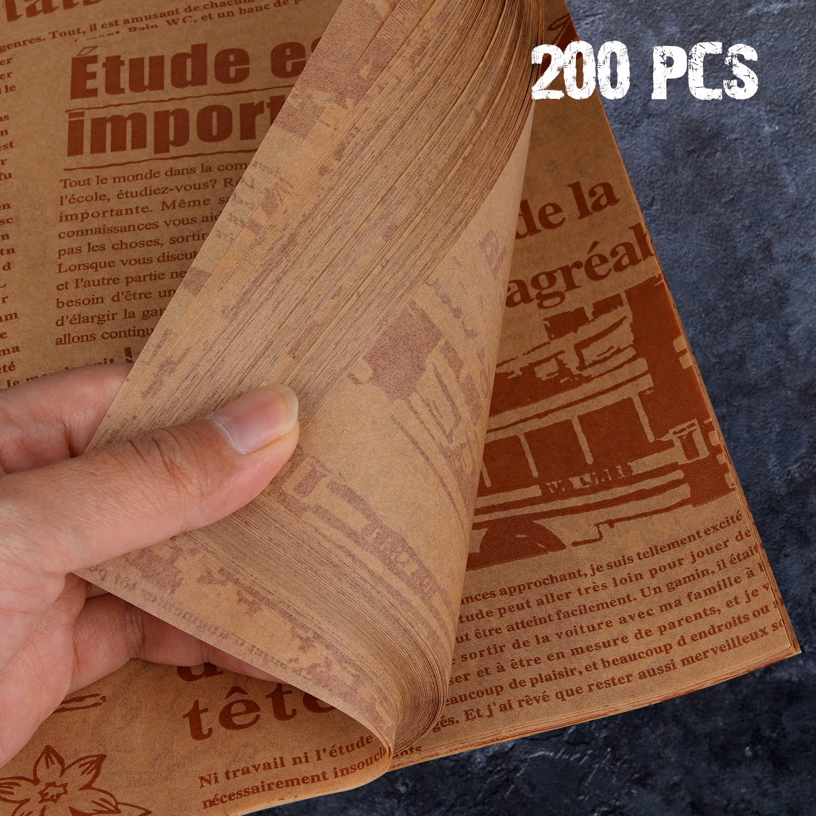100 vellen kaaspapier, 33 x 23 cm bakpapier, waspapier voor
