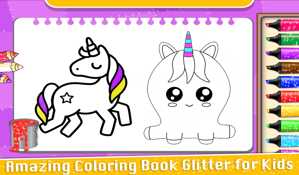 Glitter Unicorn Coloring Book - App on Amazon Appstore