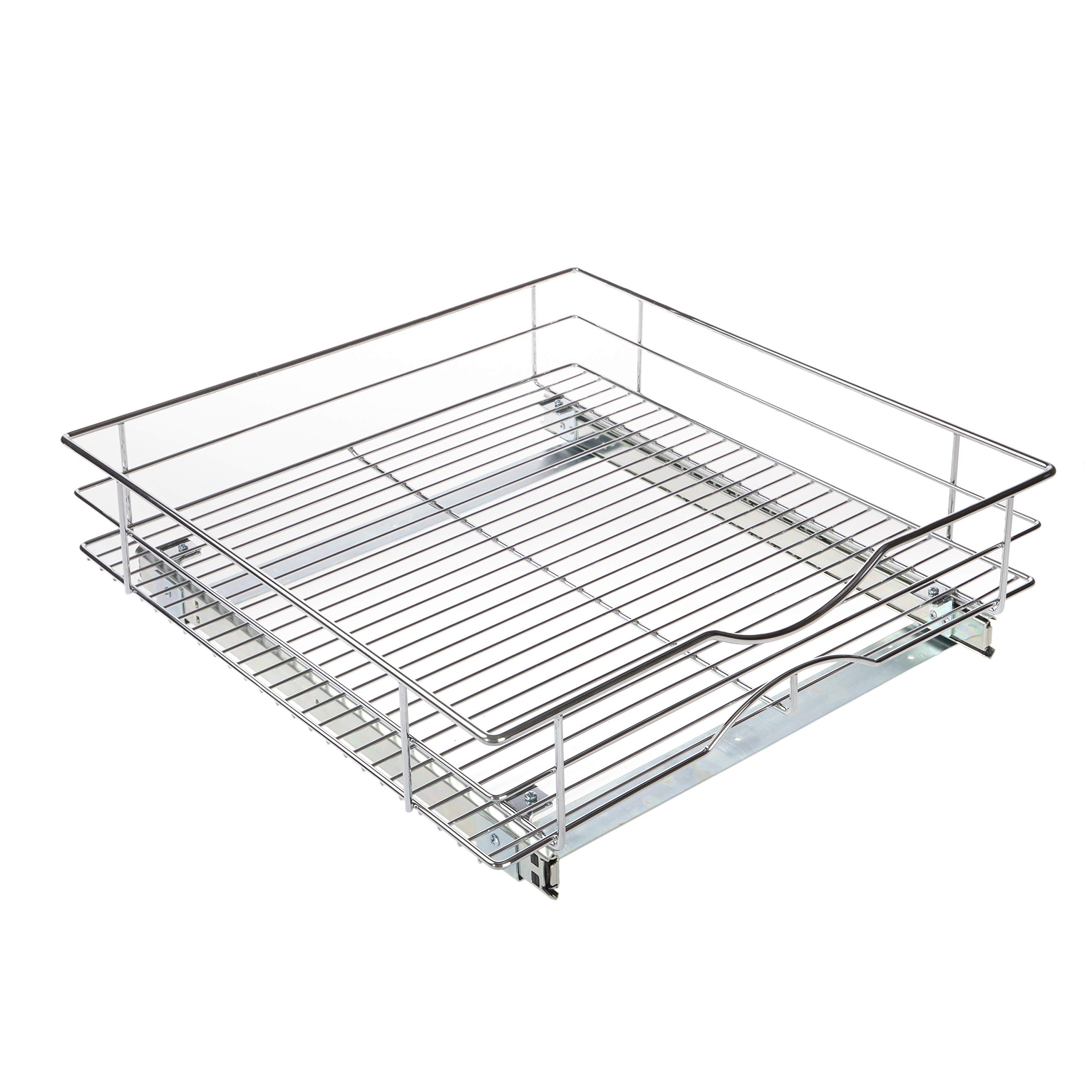 Home Zone Living Pull Out Drawer Cabinet Organizer, 20" W x 21" D