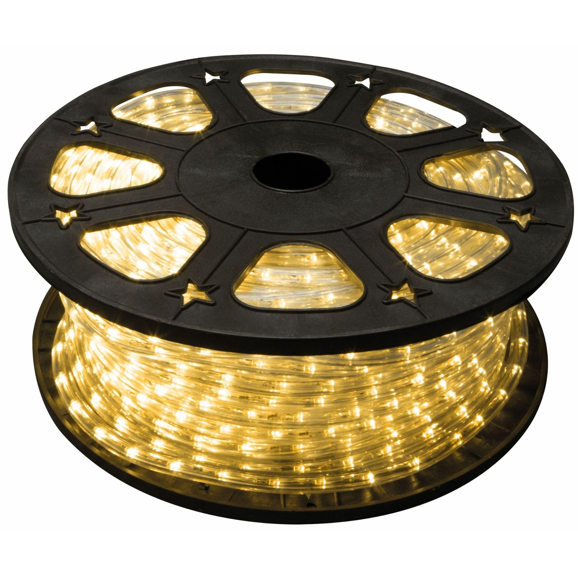 HQ-Power Tubo de luz LED exterior resistente a la intemperie, guirnalda de luces LED, manguera de luces LED, manguera de Navidad, fiesta, flexible, decoración, 36 ledes/metro, blanco cálido, 45 m