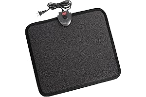 Wider Radiant Heat Rug Pad with Adjustable Temperature - Carbon Crystal Foot Warmer
