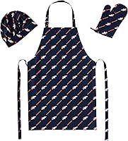 Vista 1 de Northwest NFL unisex-adult 3-piece Apron, Oven Mitt and Chef Hat Set