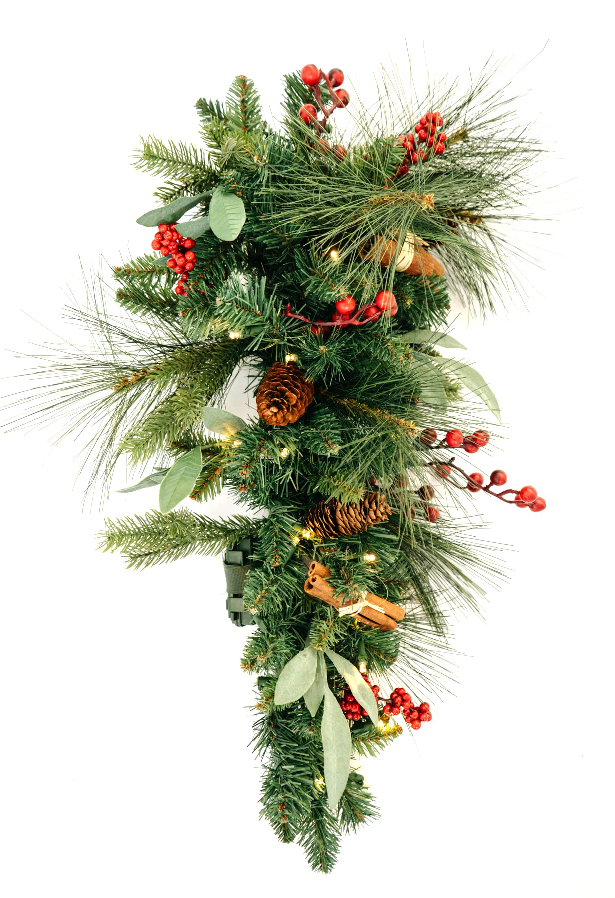 CraftMore Mixed Pine Tear Drop Swag