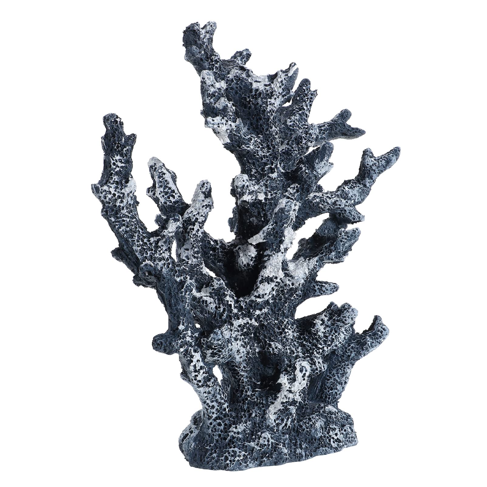 Veemoon Corail Artificiel Décoration Bleue en Résine pour Aquarium Ornement | Décoration D’aquarium, Résine, pour Bac à Poissons, Paysage de Bureau, Finition Bleue