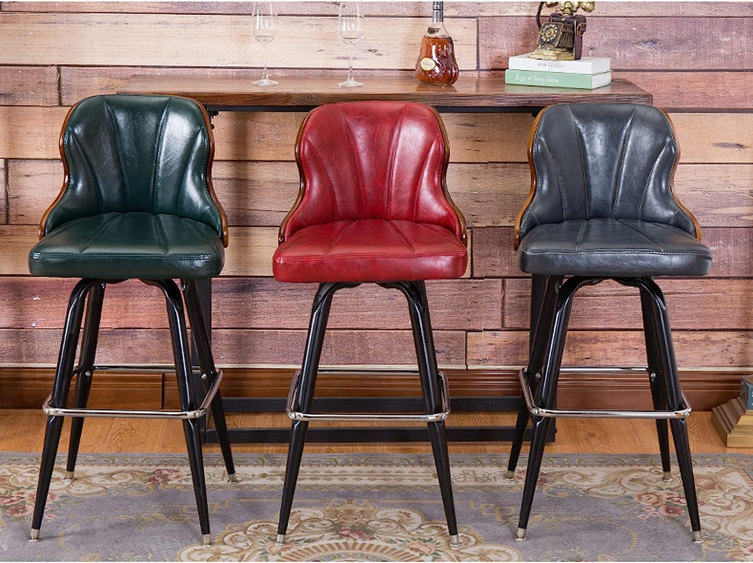 【専用①】赤ベルベット カウンターチェア 2脚セット おしゃれ 固定式 赤ベルベット カウンターチェア 2脚セット おしゃれ 固定式 ② 楽天