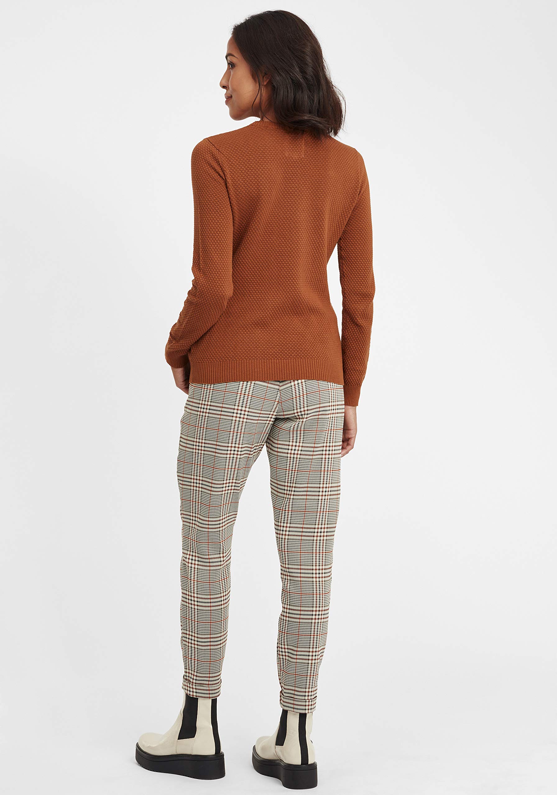 OXMO OXSarah Damen Strickpullover Feinstrick Pullover