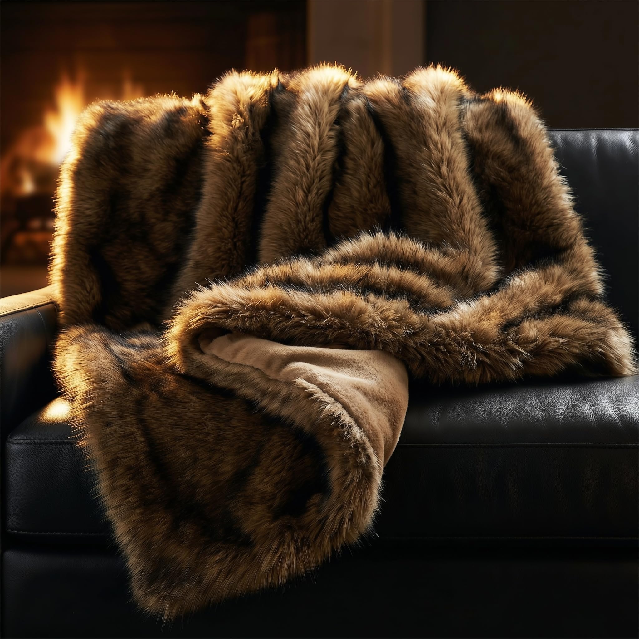 Hyde Lane Faux Fur Throw Blanket