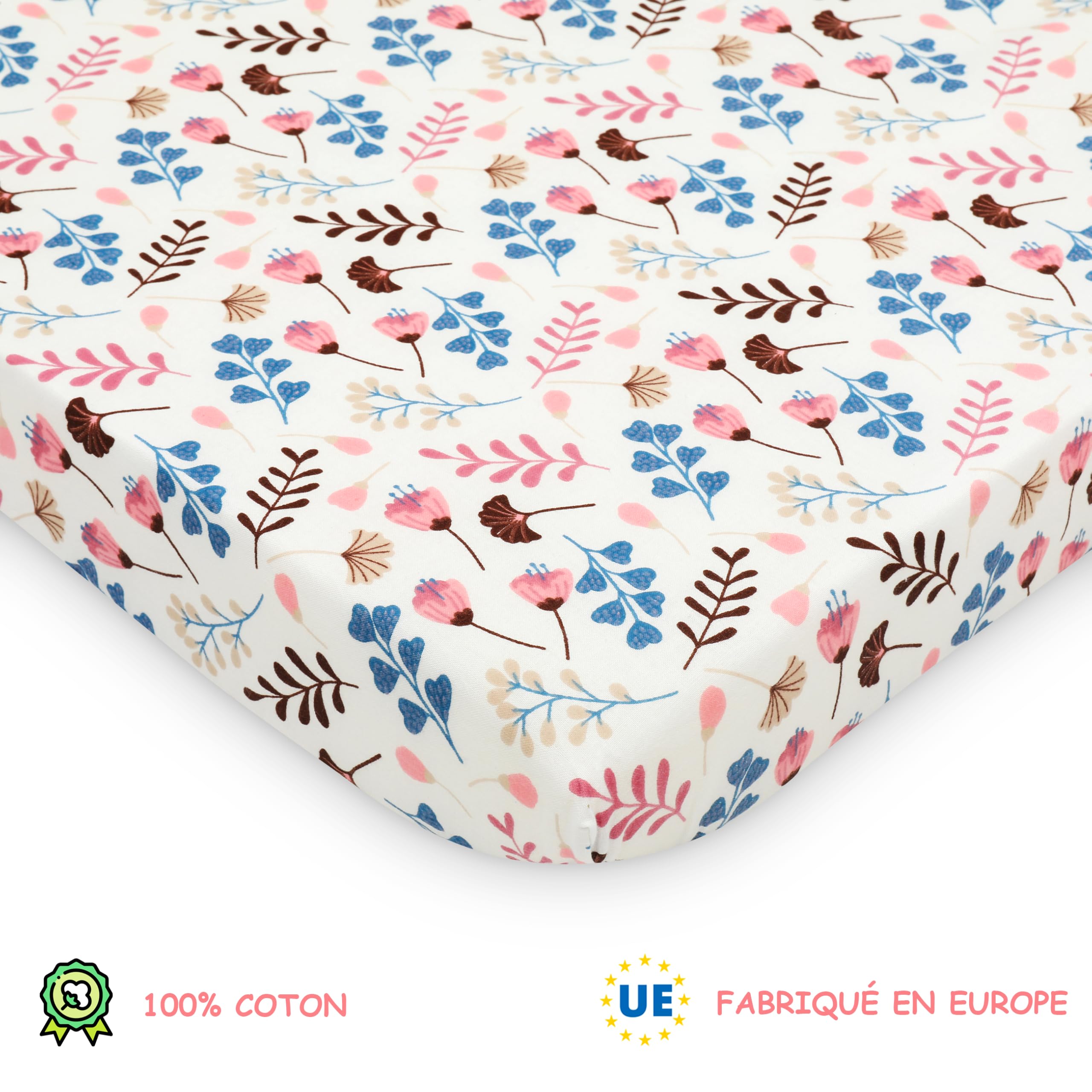 Lenzuola 80x160 Cm + Coprimaterasso Impermeabile - Set Per Lettino Bambino (Safari Grigio) - Foto 4