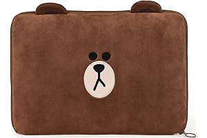 Brunch Brother: LINE Friends Brown Zippered Computer Laptop Soft Case