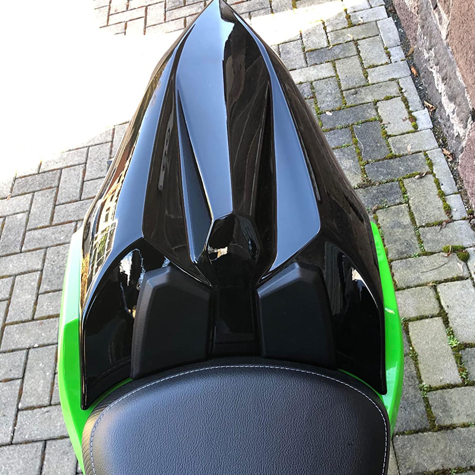 Funda de Asiento Trasero para Ninja650 Z650,Cubierta del capó del Asiento rígido del Pasajero Joroba Replacement for Ninja 650 Z 650 2017-2021 2022 2023 2024 (Negro)