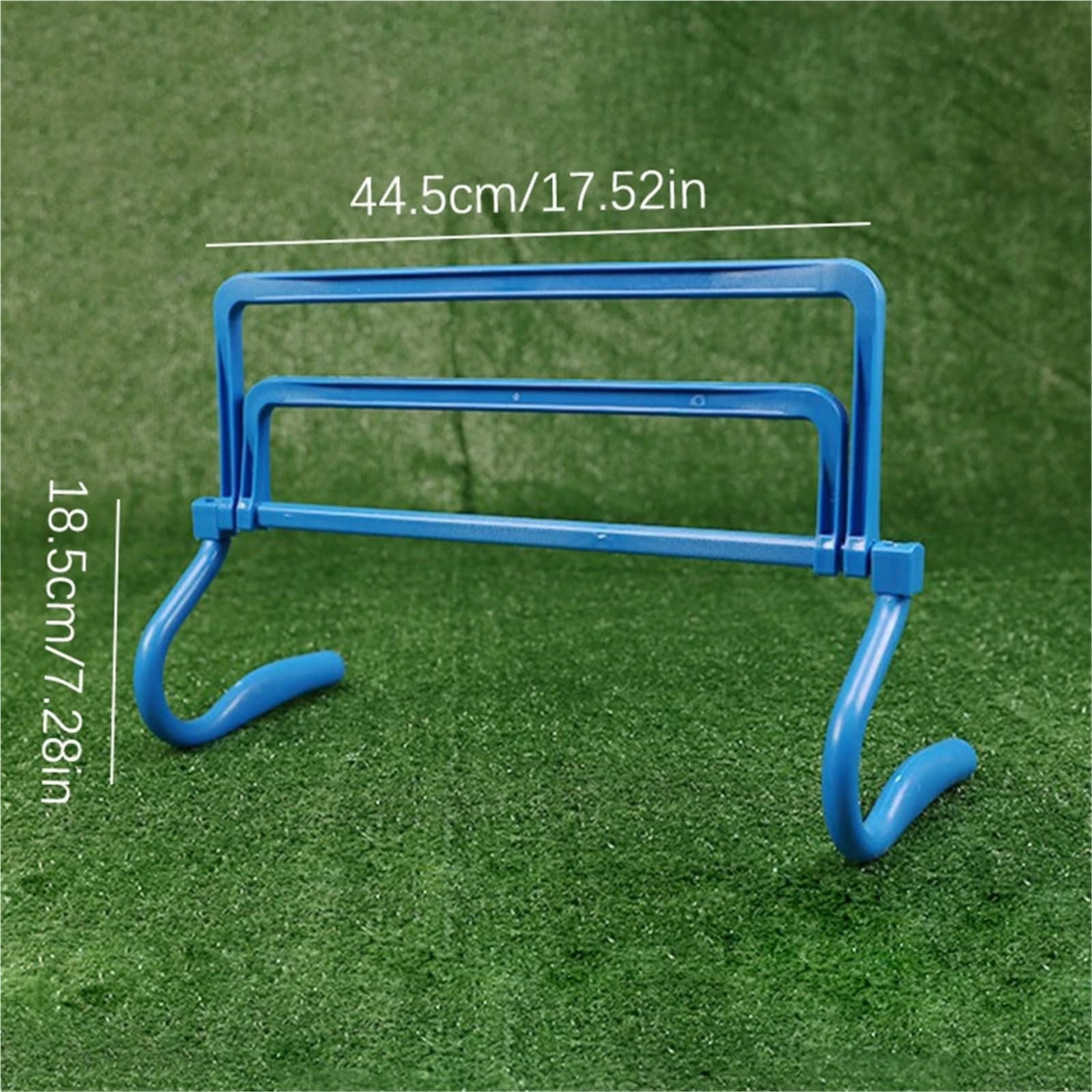 Vallas De Agilidad 6PCS Foldable Hurdle Adjustable Football Training Equipment Soccer Ball Agility Training Accessory Removable Football Barrier Frame(Blue)