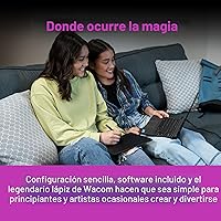 Vista 3 de Wacom CTL4100 Intuos - Tableta de dibujo con 3 programas de software incluidos, 7.9 "x 6.3", color negro.