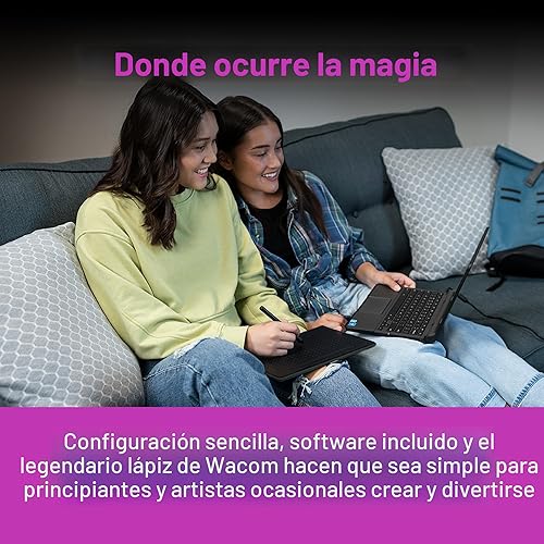 Miniatura 3 de Wacom CTL4100 Intuos - Tableta de dibujo con 3 programas de software incluidos, 7.9 "x 6.3", color negro.