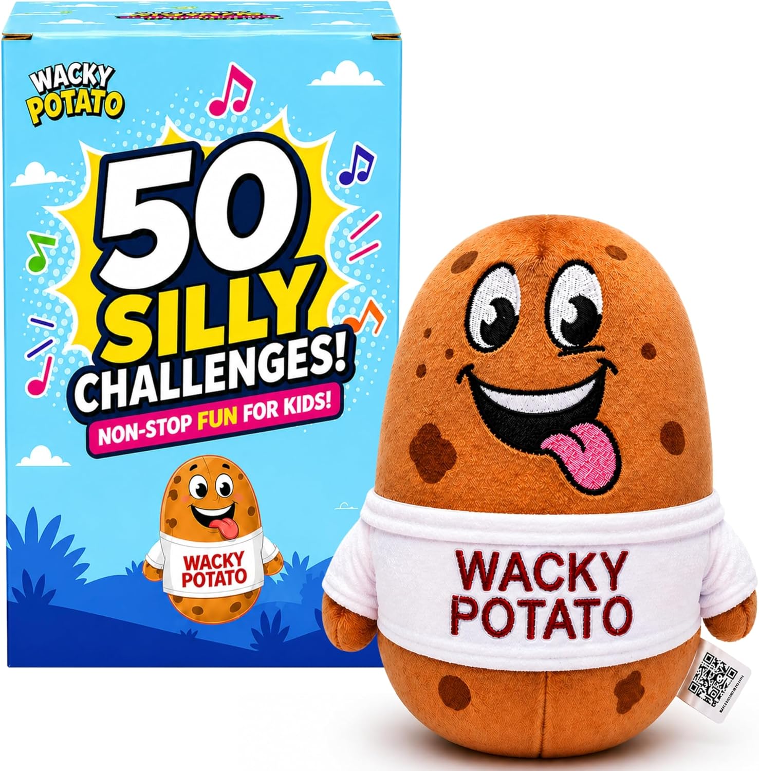 Wacky Potato - Interactive Musical Talking Passing Potato Game | 50 Silly Challenges & 15 Songs | Funny Family Party Activity Game for Boys & Girls | Indoor Outdoor Gift for Kids