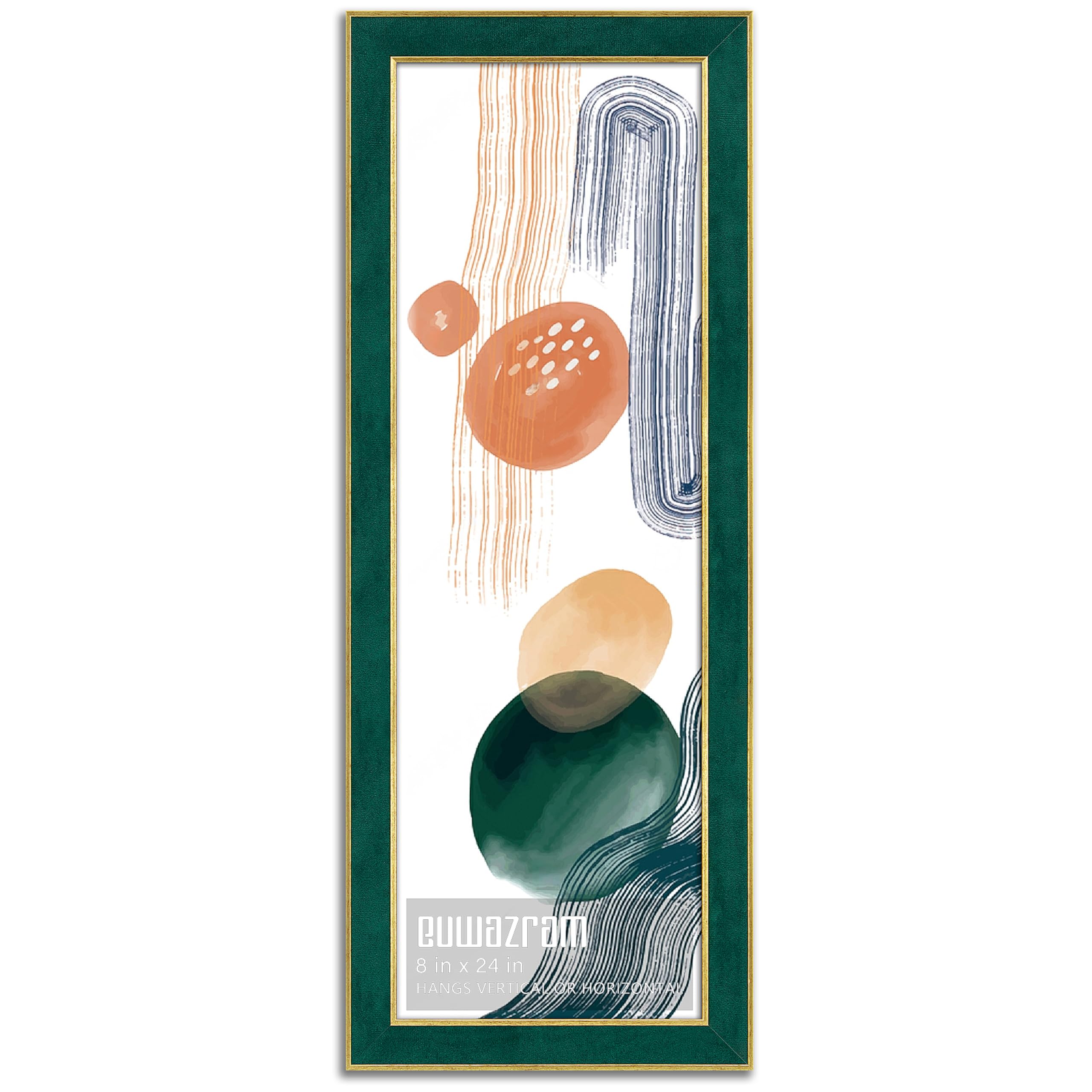Suede Green 8x24 Frame