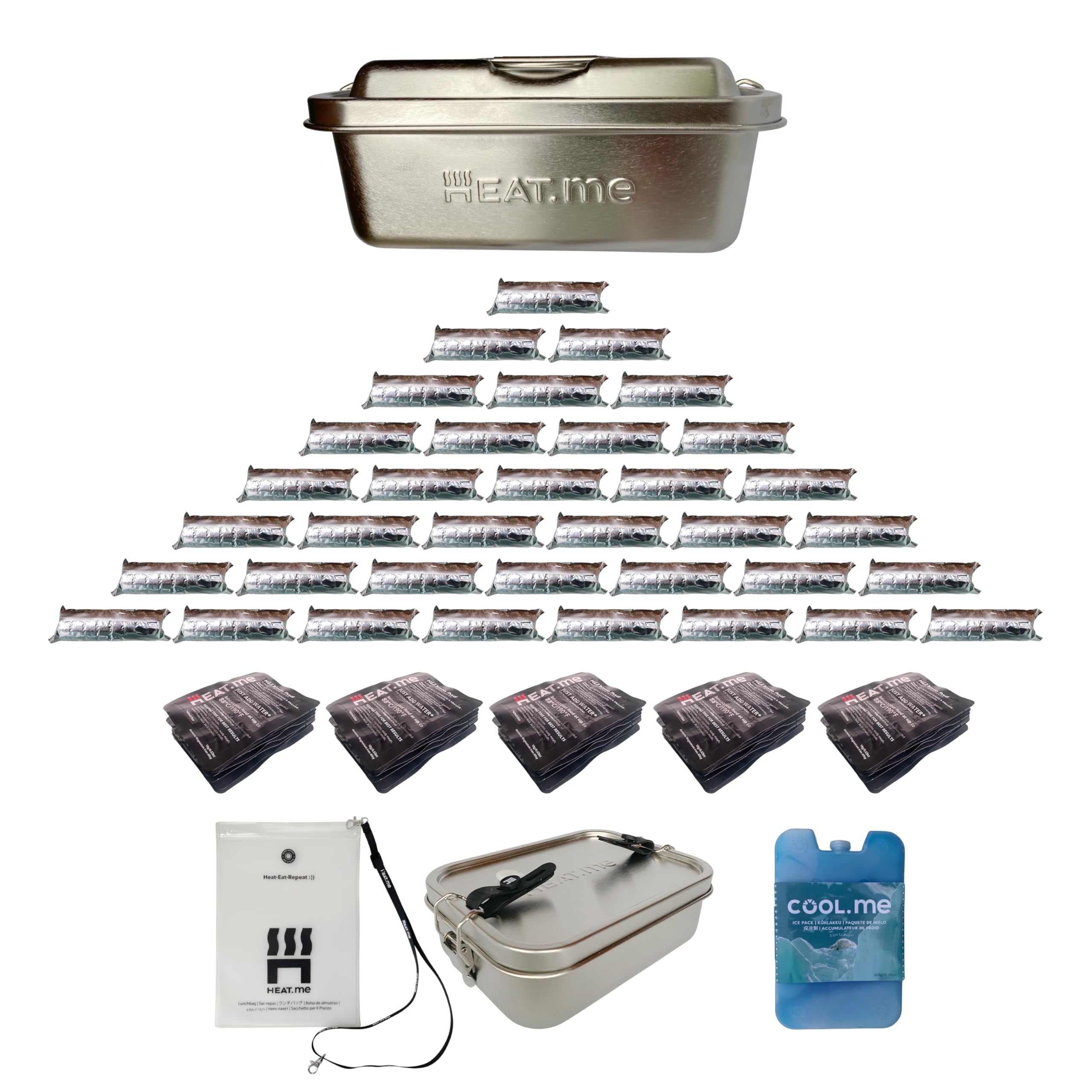 HEAT.me Notfall Kit – Warme Mahlzeiten bei Blackout | Krisenvorsorge | Ohne Strom