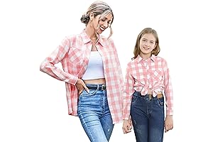 Girls Plaid Button Down Shirt