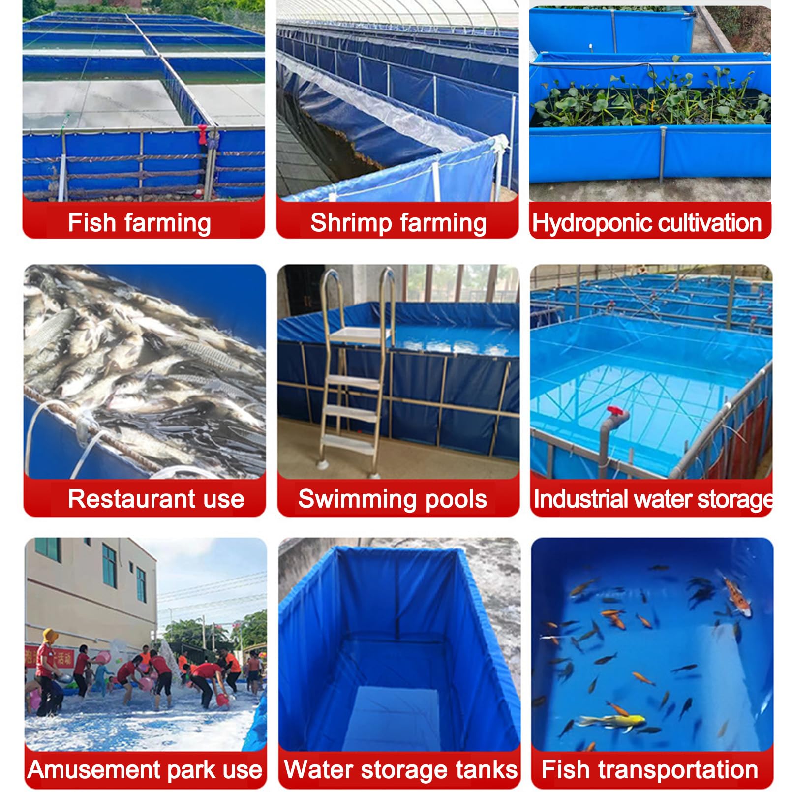 Koi Zuchtbecken mit Ablassventil&robustem Gestell, Außenlagertank Segeltuch Fischteich, Faltbarer Wasserlagerteich 150×150cm, Schwimmbecken Pools Für Wasser-Bewässerung, Einfach Einzurichten