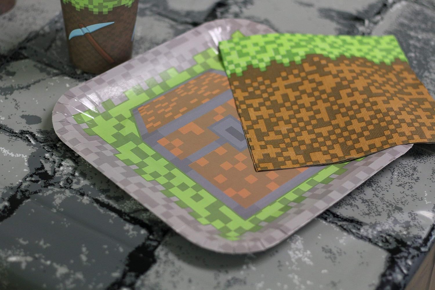 Up To 40% OFF Cobblestone Tablecovers (2), Medieval Party Decorations, Knight Themed Party Supplies, Pixel Parties, Brick Tablecloth Plastic, Stone Scene Setter, Knight Birthday Party Decorations, Blue Orchards Best Deal Cheap 🛒 Cobblestone Tablecovers (2), Medieval Party Decorations, Knight Themed Party Supplies, Pixel Parties, Brick Tablecloth Plastic, Stone Scene Setter, Knight Birthday Party Decorations, Blue Orchards