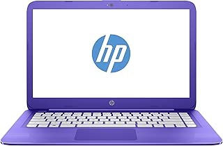 HP Stream 14-ax020wm Laptop - Intel Celeron, 14 Inch HD, 32GB eMMC, 4GB RAM, Intel GPU, Windows 10, Purple
