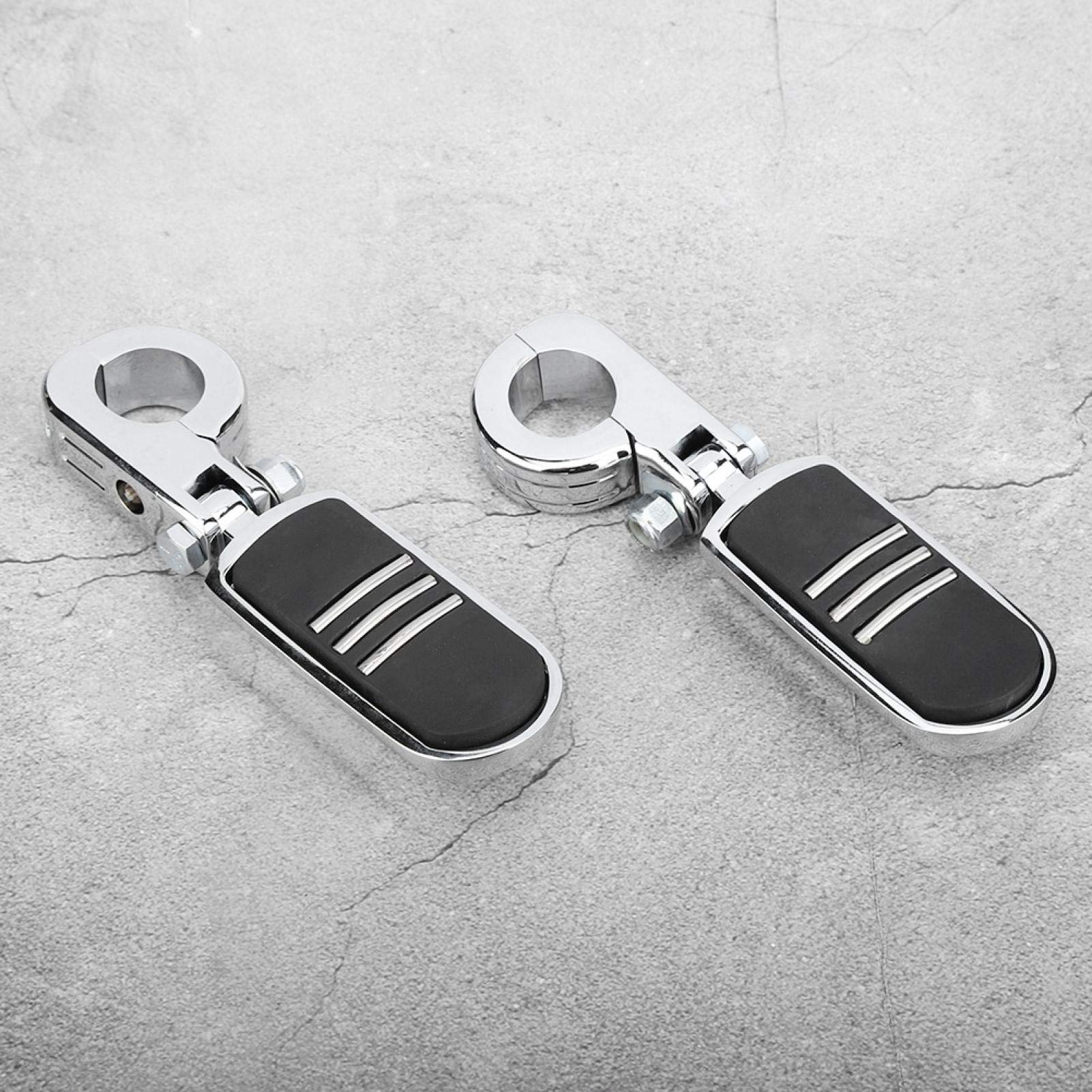 Repose-pieds de moto, adaptés au repose-pieds de moto chromé GoldWing GL1500 GL1800 avec support 2 pièces 32mm