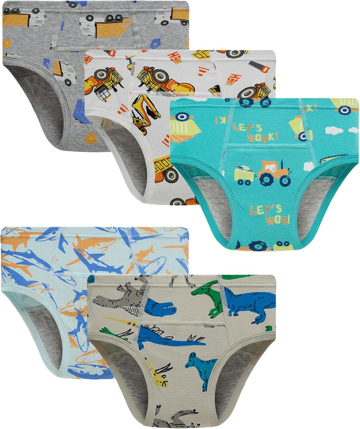 Boboking Boys Training Toddler Underwear Truck Potty Briefs For Boys