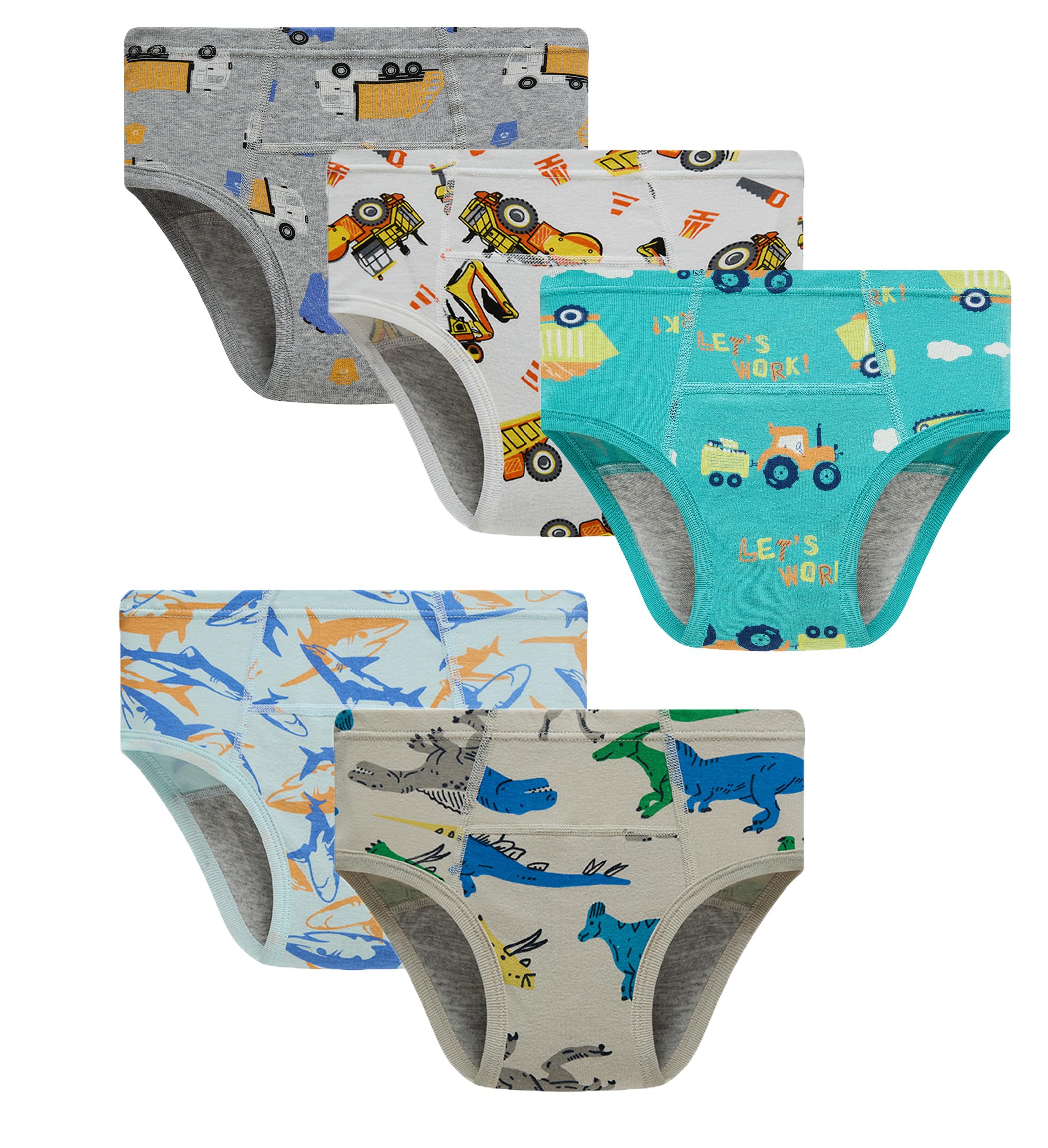 Boboking Boys Training Toddler Underwear Truck Potty Briefs For Boys