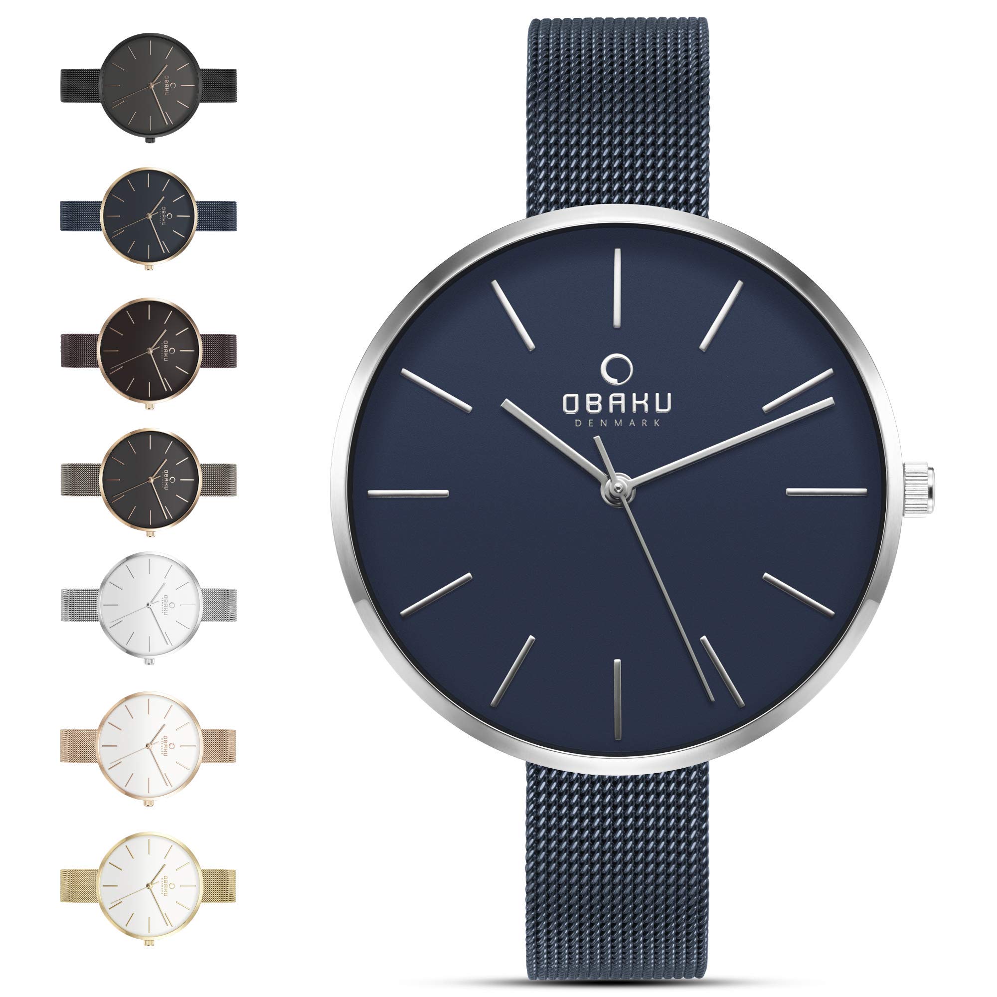 Obaku Viol-Arctic Analog Blue Dial Womens Watch-V211LXCLML (B07QKLGLM7) Amazon Price History, Amazon Price Tracker