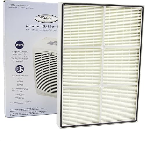 Whirlpool Filtro HEPA verdadero 1183051K (pequeño) – Diseño para adaptarse al purificador de aire Whispure modelo AP150 AP250, AP25030K, APR25130L,