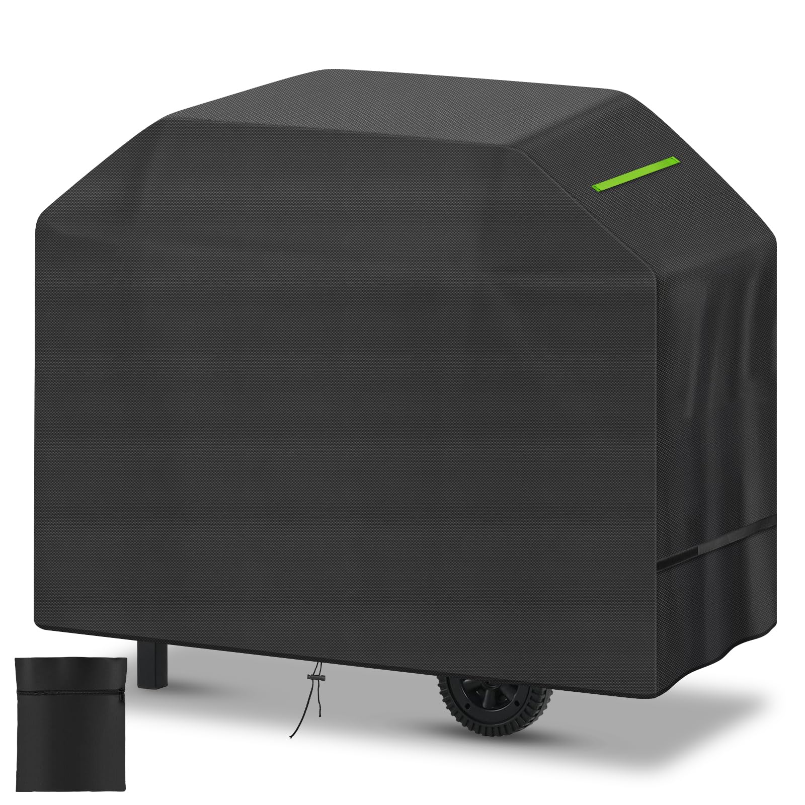 AUAUY Heavy Duty BBQ Cover, 120x60x120 cm Waterproof Barbecue Cover for Outdoor Grill, 420D Oxford Fabric, UV Resistant Gas Grill Covers with Storage Bag & Windproof Straps for Weber, Charbroil