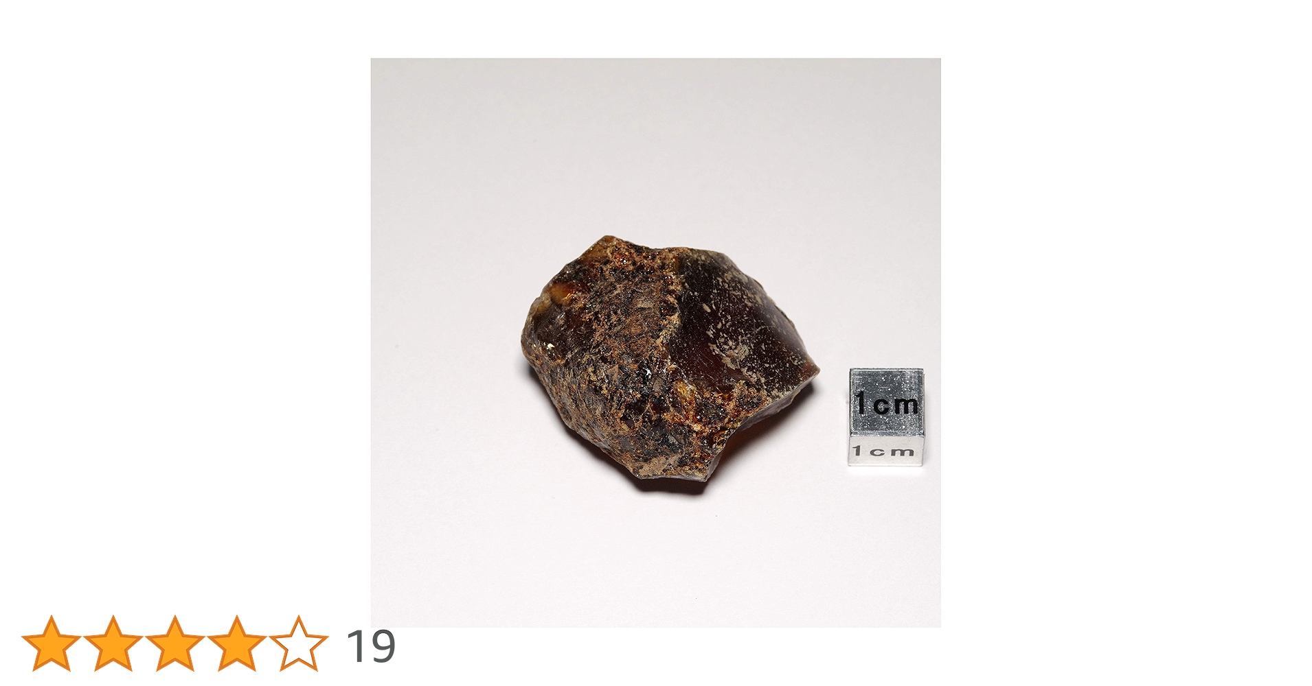 Amazon | [N2 stone Natural] 天然化石 青色蛍光 - 琥珀 (ブルー