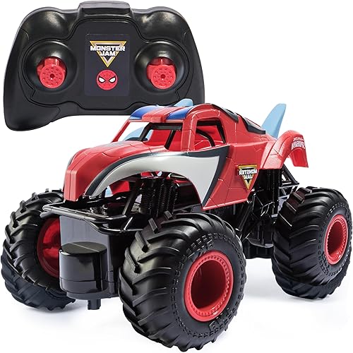Monster Jam, Marvel The Amazing Spider-Man RC Monster Truck, 1:24 Scale, Kids Toys for Boys and Girls Ages 4 and up