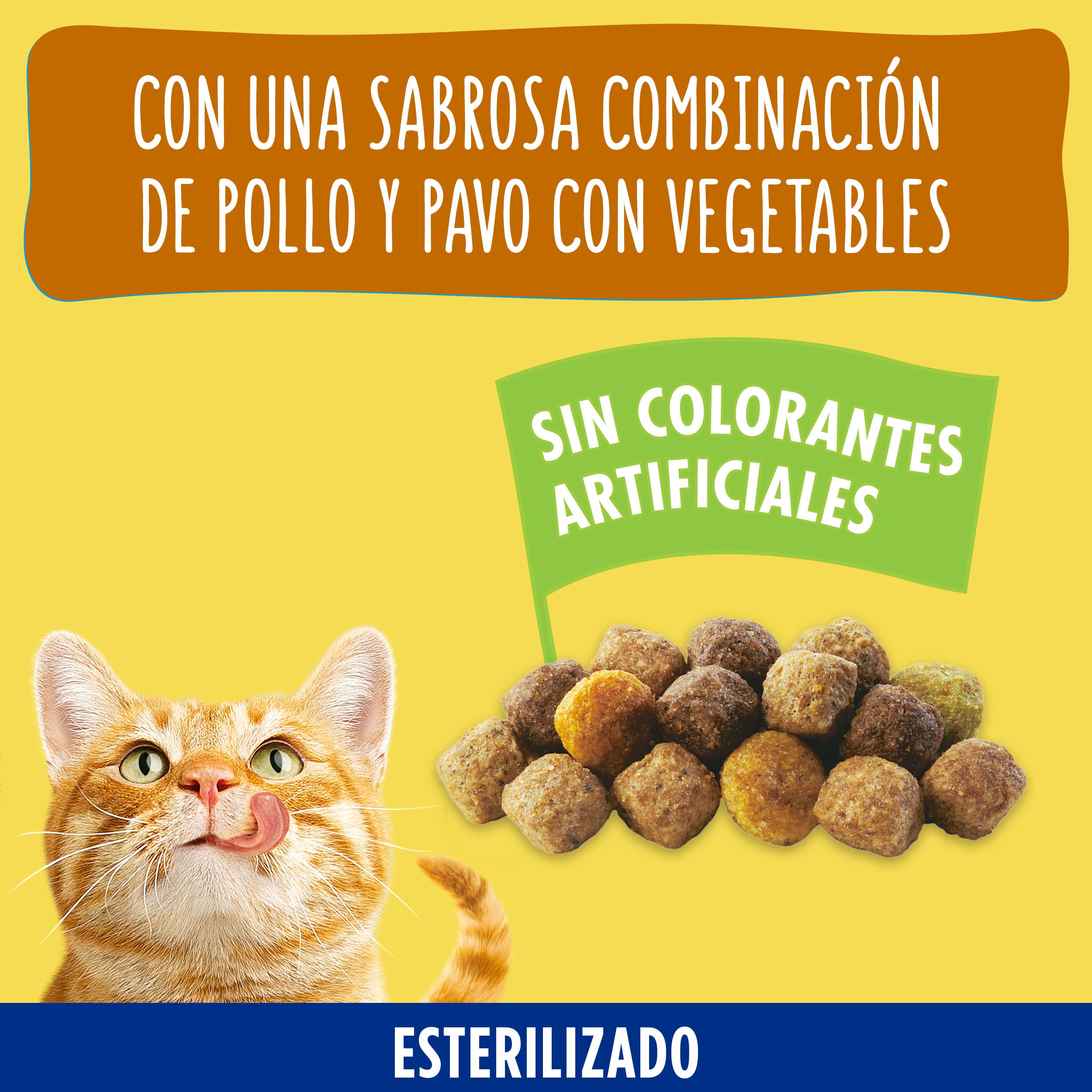 Purina Friskies Cibo per gatto Sterilizzato Adulto con tacchino e verdure, 4 sacchetti da 3 kg