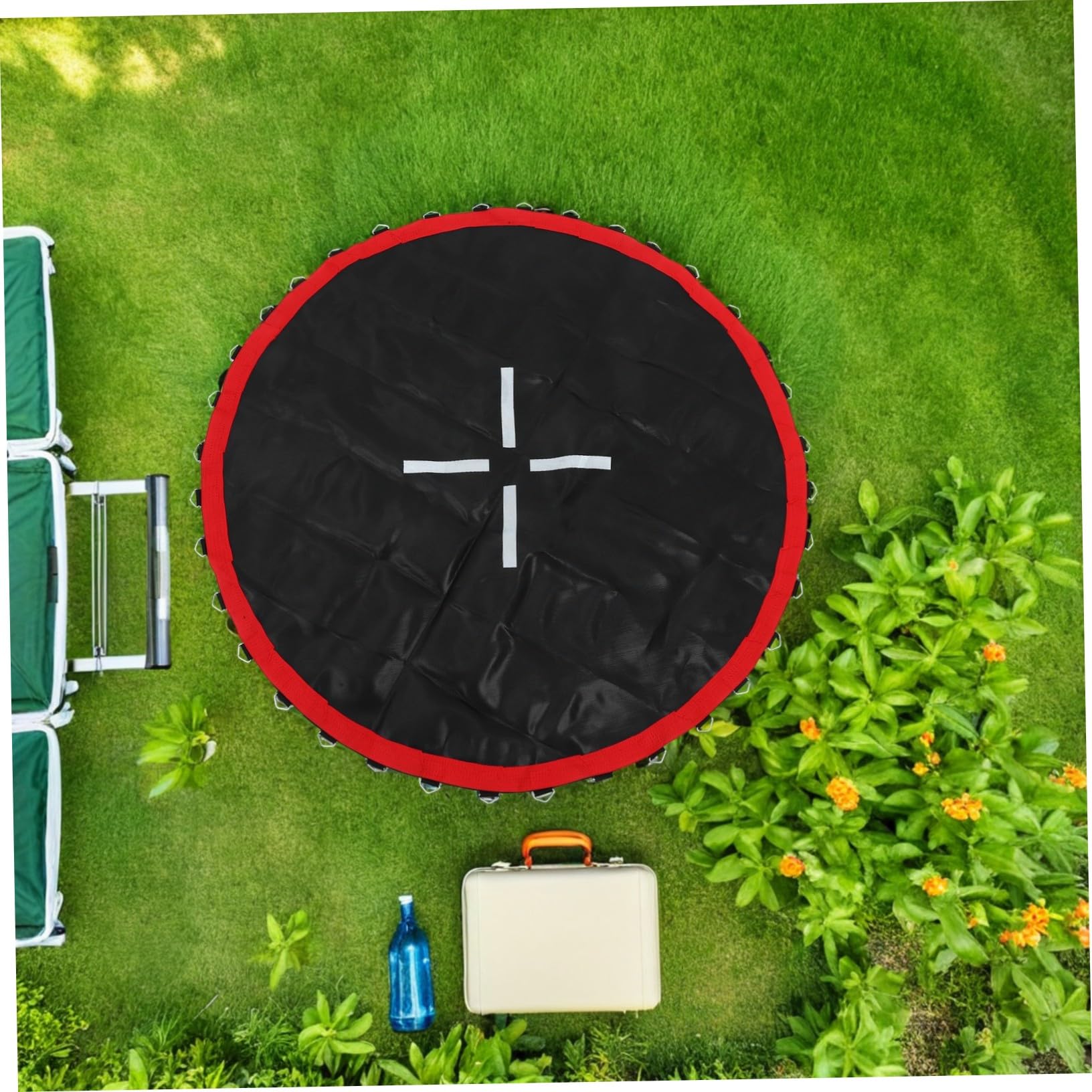Gatuida Tappeto Elastico per Trampolino Sostituzione Resistente per Fitness all Aperto Tessuto Durevole Installazione Rapida Rete Traspirante capacità di Peso Certificata