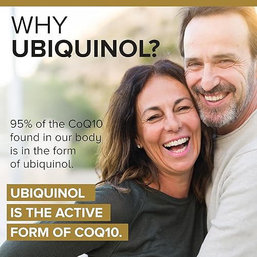 Miniatura 3 de Qunol Ubiquinol CoQ10 200mg Softgels, Potente antioxidante para la salud cardíaca y vascular, esencial para la producción de energía, suplemento