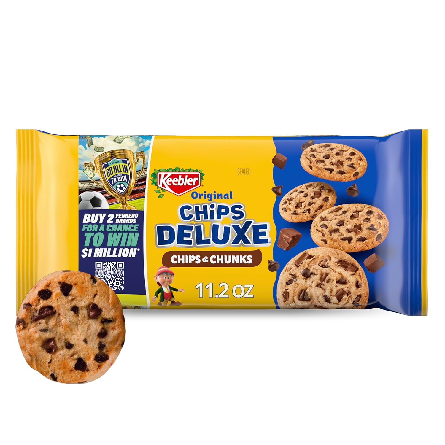 Keebler Chips Deluxe Fudgy Galletas con Chispas de Chocolate 11.2 oz