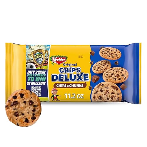 Keebler Chips Deluxe Fudgy Chocolate Chip Cookies with Chunks of