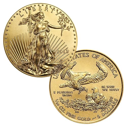 USA $5 1/10oz Gold American Eagle Coin - Brilliant Uncirculated Random Date - United States Mint