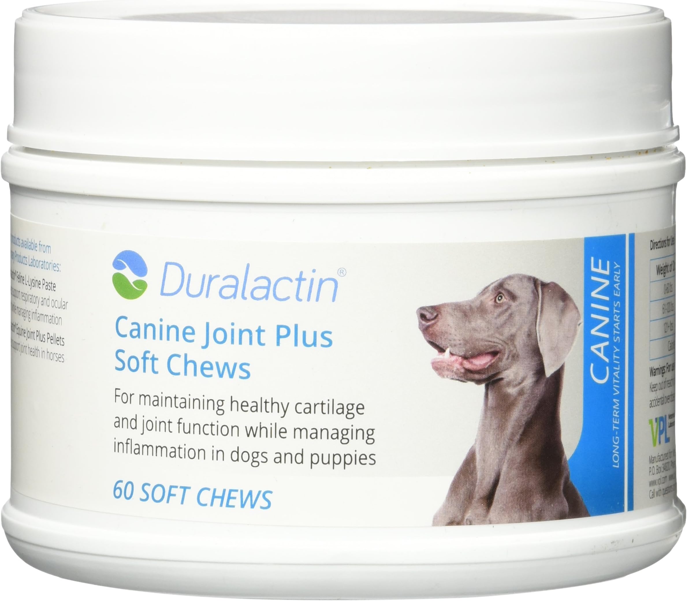 Duralactin Canine Joint Plus Soft Chews Triple Strength - 60 Soft Chews