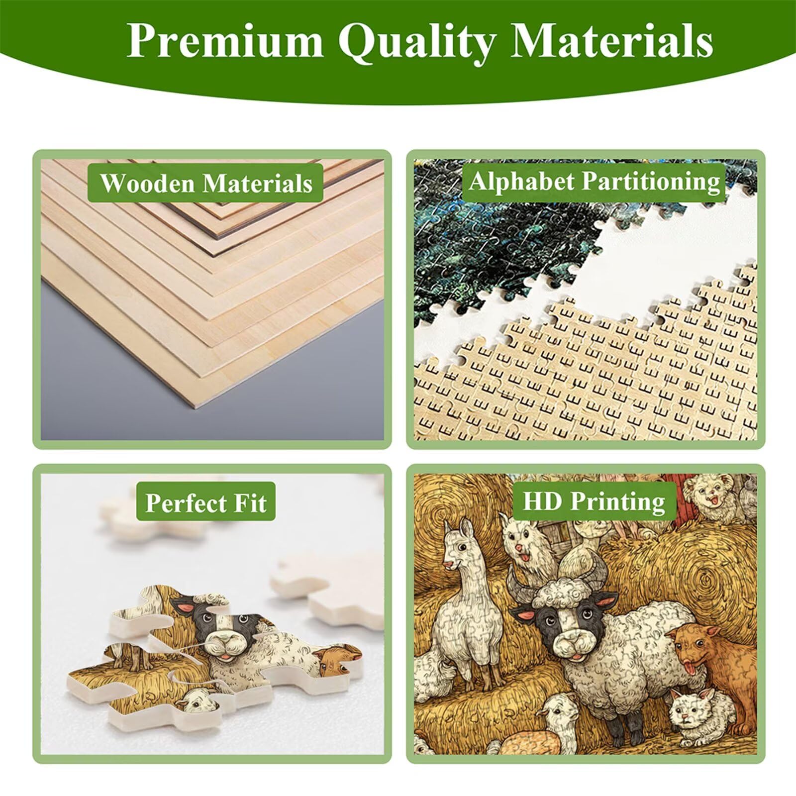 4000 Pezzi Puzzle Adulti - Azienda agricola & Animale - Fabbricazione in Legno Robusto (Forma Classica) - Decorazione Murale con Poster - Prodotto Riservato ad Adulti e 14 Anni in Su (147x105cm) P3#30