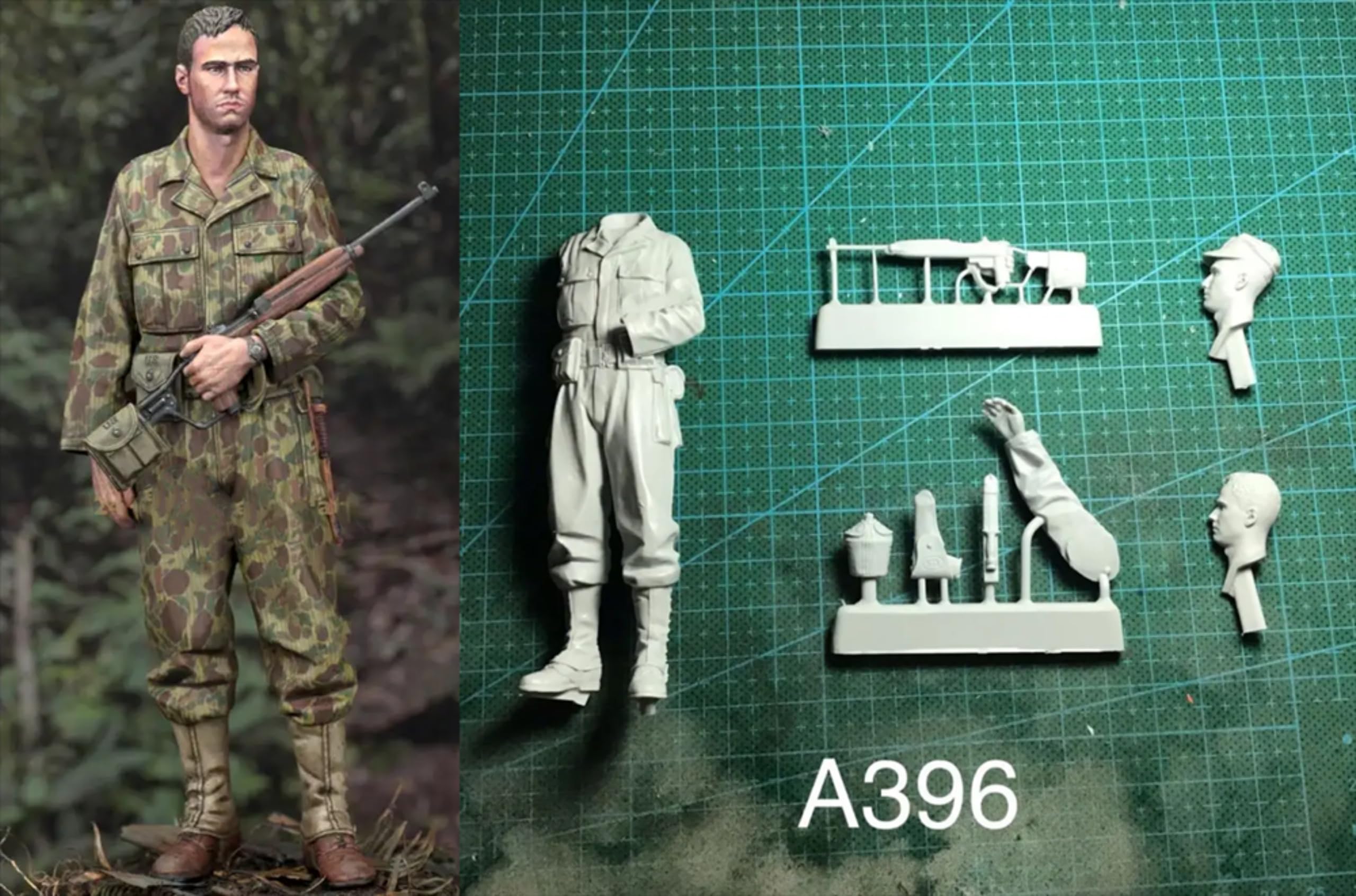 1/10 WW2 Soldier Resin Model Kit Soldier Resin Model Kit non peint et non assemblé //T5q2A